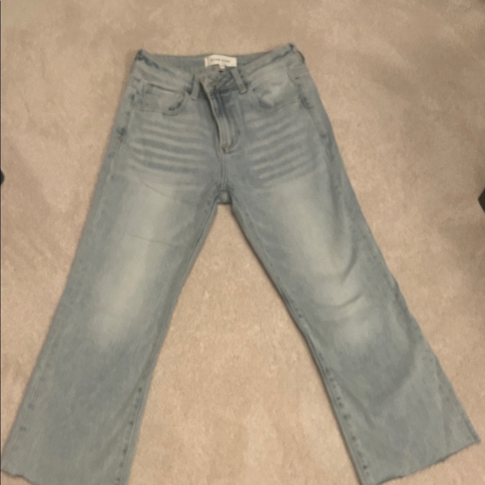 Light Blue Wide Leg Jeans - Brand: